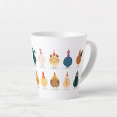 Cute Chicken Latte Mok (Rechterhoek)