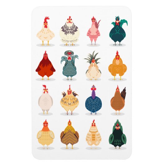 Cute Chicken Magneet (Verticaal)