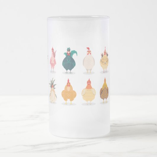 Cute Chicken Matglas Bierpul (Center)