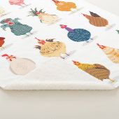 Cute Chicken Sherpa Deken (3/4)