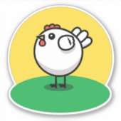 Cute Chicken Sticker (Voorkant)