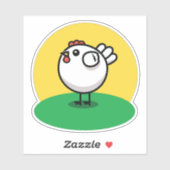 Cute Chicken Sticker (Vel)