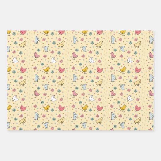 Cute Chicken Unisex Gift Wrap Inpakpapier Vel (Voorkant)