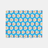 Cute Chickens Fleece Deken (Voorkant (Horizontaal))