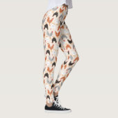 Cute Chickens on Light Beige Leggings (Rechts)