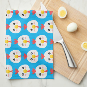 Cute Chickens Theedoek