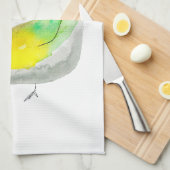 Cute chickens watercolor art theedoek (Quarter Fold)