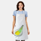 Cute chickens watercolor schort (Gedragen)