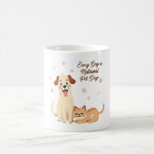 Cute chien & chat Mug pour les amoureux des animau (Centre)
