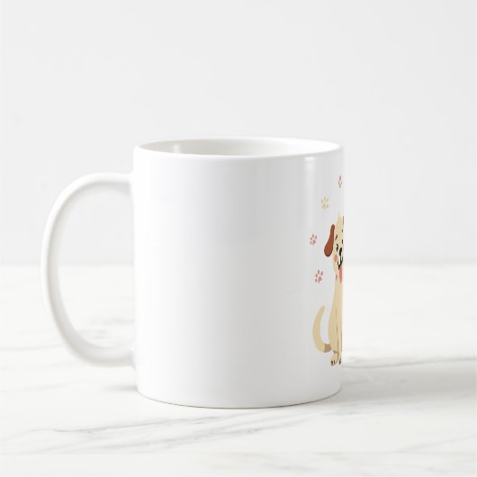 Cute chien & chat Mug pour les amoureux des animau (Gauche)