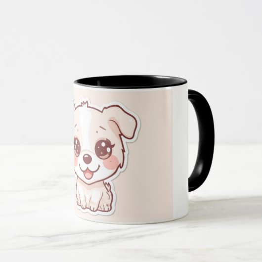 Cute Chien Combo Mug (Devant droit)