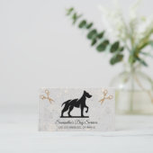 Cute Chien Grooming Élégant Shears Carte de visite (Debout devant)