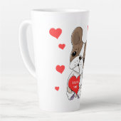 Cute chien Latte Mug (Angle gauche)