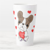 Cute chien Latte Mug (Devant)