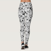 Cute Chien Motif Leggings (Dos)