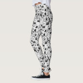 Cute Chien Motif Leggings (Gauche)