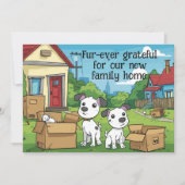 Cute Chien Nouveau Faire-part domestique (Devant)