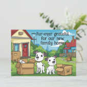 Cute Chien Nouveau Faire-part domestique (Debout devant)