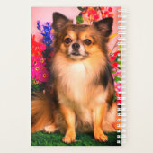 Cute Chihuahua Amid Spring Flowers Planner (Achterkant)