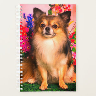 Cute Chihuahua Amide Spring Flowers