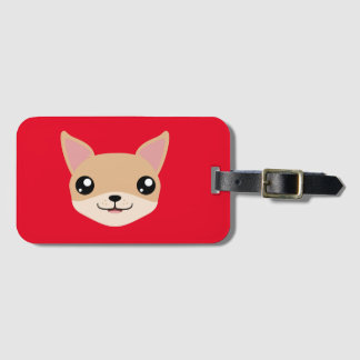 Cute Chihuahua Bagagelabel
