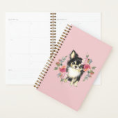 Cute Chihuahua Chiot et fleurs Aquarelle Art (Devant avec enveloppe)