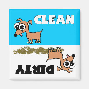 Cute Chihuahua Clean/Dirty Dishwasher Magnet Magneet