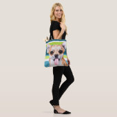 Cute Chihuahua Colorful Pattern Draagtas (Op model)