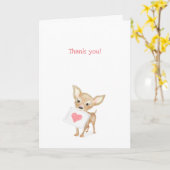Cute chihuahua, dank u uw kaart (Gele Bloem)