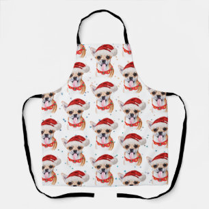 Cute Chihuahua Dog-kerstpatroon Schort