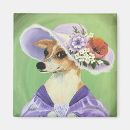 Cute Chihuahua Dress Up Magnet Magneet