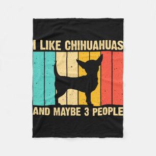 Cute chihuahua-ontwerp voor vrouwen kinderen manne fleece deken