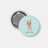 Cute Chihuahua Personalized School Magneet (Voorkant / Achterkant)
