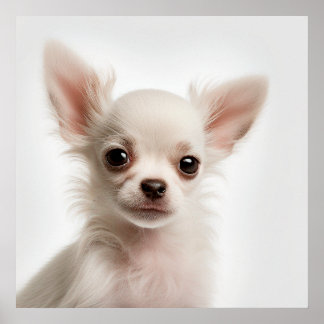 Cute Chihuahua Puppy Hond Portret Poster