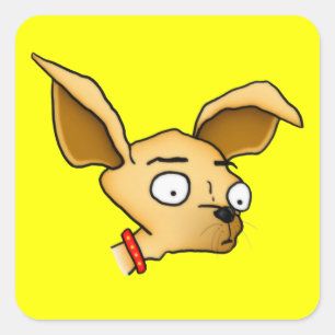 Cute Chihuahua Vierkante Sticker