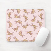 Cute Chihuahua Waterverf Painted Pink Brown Muismat (Met muis)