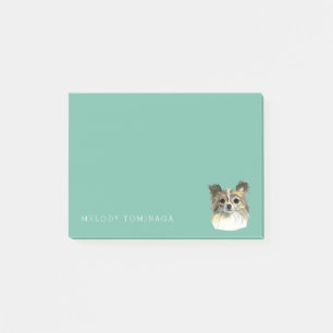 Cute Chihuahua Waterverf Portrait   Jouw namen toe Post-it® Notes