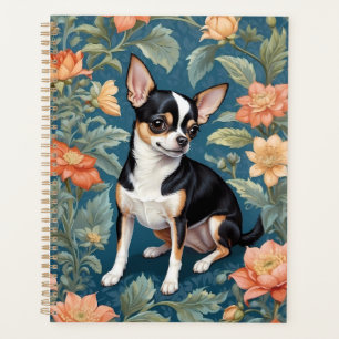 Cute Chihuahua William Morris Inspiré Floral
