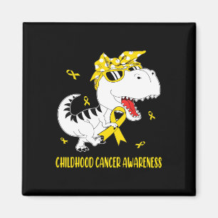 Cute Childhood Cancer Awareness Dinosaur Boys Kind Magneet