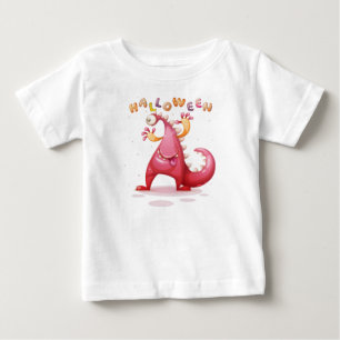 Cute Childish Dino Halloween Monster Toddler