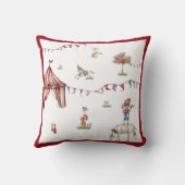 Cute Children Circus Carnival Animals Pattern Kussen (Achterkant)
