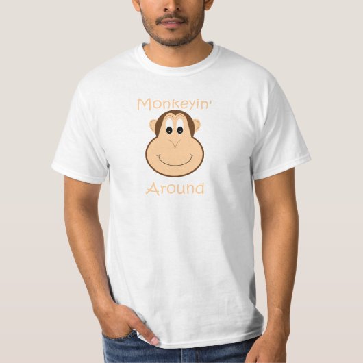 Cute chimp mannen t-shirt (Voorkant)