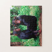 Cute Chimpansee Siblings, Jigzaag Puzzle Legpuzzel (Verticaal)