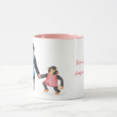 Cute chimpanzé tasse pour une tante géniale (Centre)