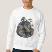 Cute Chinese Fantasy 3D Landscape Basic Sweatshirt (Voorkant)
