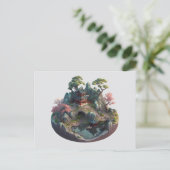 Cute Chinese Fantasy 3D Landscape Briefkaart (Staand voorkant)