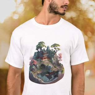Cute Chinese Fantasy 3D Landscape T shirt