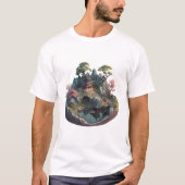 Cute Chinese Fantasy 3D Landscape T shirt (Voorkant)