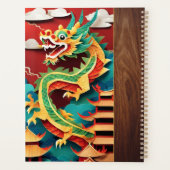 Cute chinois Nouvel An Dragon Origami Monogramme L (Dos)