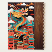 Cute chinois Nouvel An Dragon Origami Monogramme L (Dos)